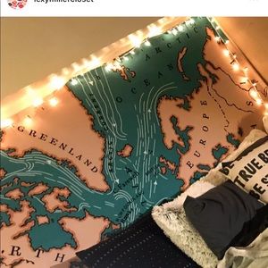 Urban outfitters map tapestry